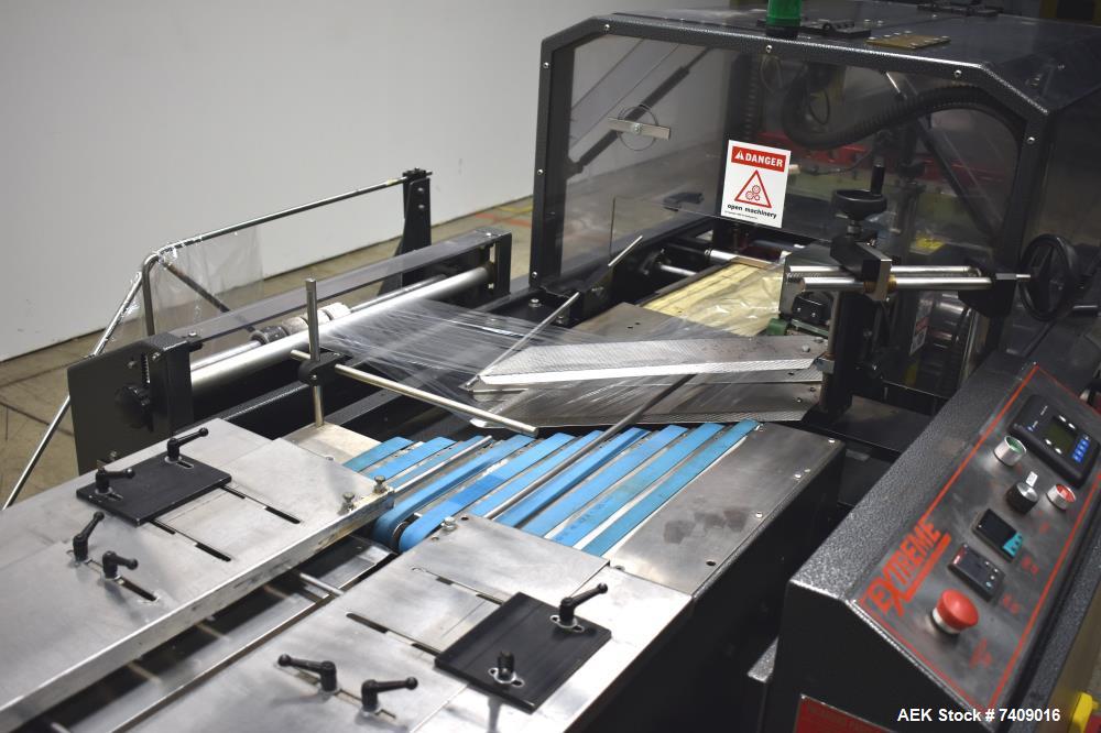Used Extreme Packaging Model AL-35 Side Seal Shrink Wrapper with Flight Bar Inf