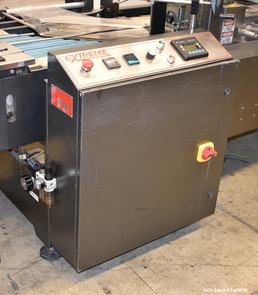 Used Extreme Packaging Model AL-35 Side Seal Shrink Wrapper with Flight Bar Inf