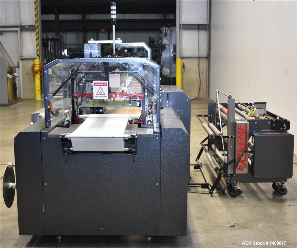 Used Extreme Packaging Machinery Model S-18 Automatic Dual Axis Servo Continuou
