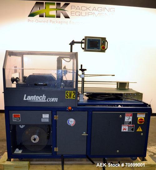 Used Lantech Model SW1000 Automatic Side Seal Shrink Wrapper. Capable of speeds up to 40 packages per minute or 90 lineal feet per minute has side seal. Intermittent motion.Package size range: length...