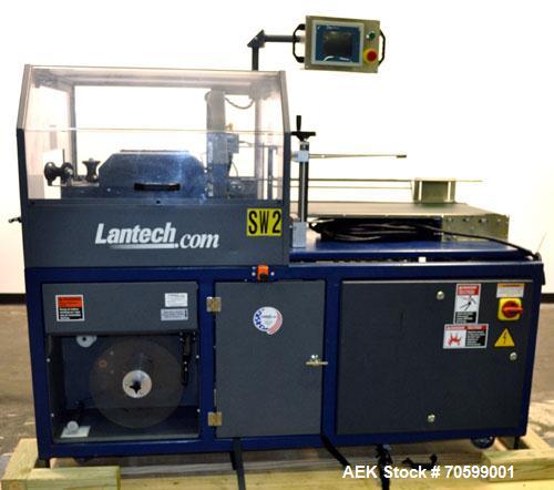 Used Lantech Model SW1000 Automatic Side Seal Shrink Wrapper. Capable of speeds up to 40 packages per minute or 90 lineal feet per minute has side seal. Intermittent motion.Package size range: length...