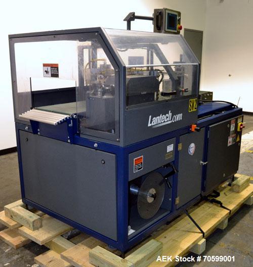 Used Lantech Model SW1000 Automatic Side Seal Shrink Wrapper. Capable of speeds up to 40 packages per minute or 90 lineal feet per minute has side seal. Intermittent motion.Package size range: length...