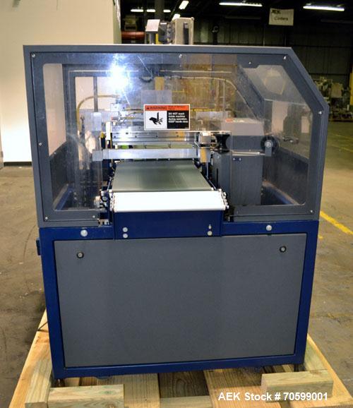 Used Lantech Model SW1000 Automatic Side Seal Shrink Wrapper. Capable of speeds up to 40 packages per minute or 90 lineal feet per minute has side seal. Intermittent motion.Package size range: length...