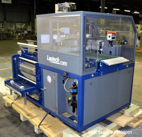 Used Lantech Model SW1000 Automatic Side Seal Shrink Wrapper. Capable of speeds up to 40 packages per minute or 90 lineal feet per minute has side seal. Intermittent motion.Package size range: length...