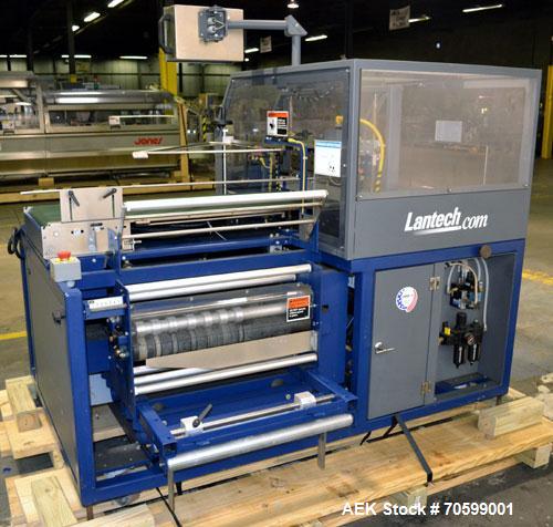 Used Lantech Model SW1000 Automatic Side Seal Shrink Wrapper. Capable of speeds up to 40 packages per minute or 90 lineal feet per minute has side seal. Intermittent motion.Package size range: length...