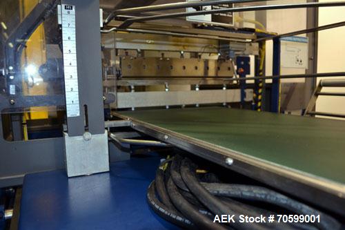 Used Lantech Model SW1000 Automatic Side Seal Shrink Wrapper. Capable of speeds up to 40 packages per minute or 90 lineal feet per minute has side seal. Intermittent motion.Package size range: length...