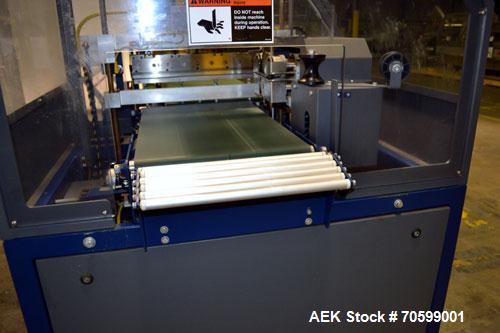 Used Lantech Model SW1000 Automatic Side Seal Shrink Wrapper. Capable of speeds up to 40 packages per minute or 90 lineal feet per minute has side seal. Intermittent motion.Package size range: length...