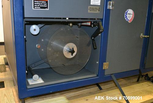 Used Lantech Model SW1000 Automatic Side Seal Shrink Wrapper. Capable of speeds up to 40 packages per minute or 90 lineal feet per minute has side seal. Intermittent motion.Package size range: length...