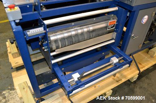 Used Lantech Model SW1000 Automatic Side Seal Shrink Wrapper. Capable of speeds up to 40 packages per minute or 90 lineal feet per minute has side seal. Intermittent motion.Package size range: length...