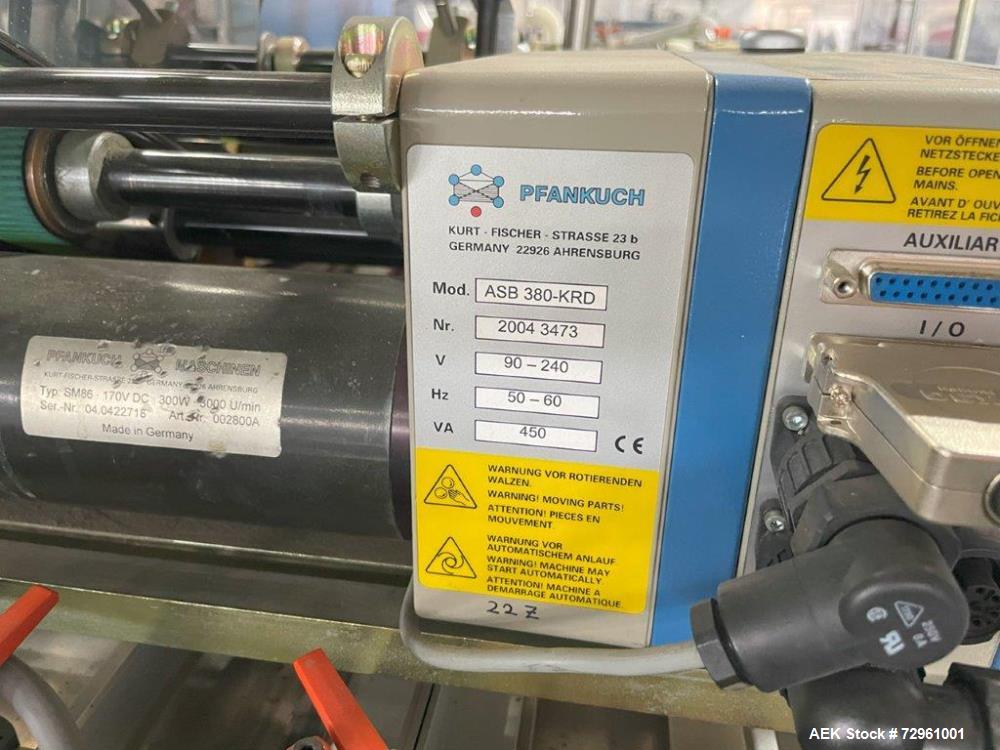 Used-Pfankuch Model VP 7506-2 Dual Horizontal Wrapper