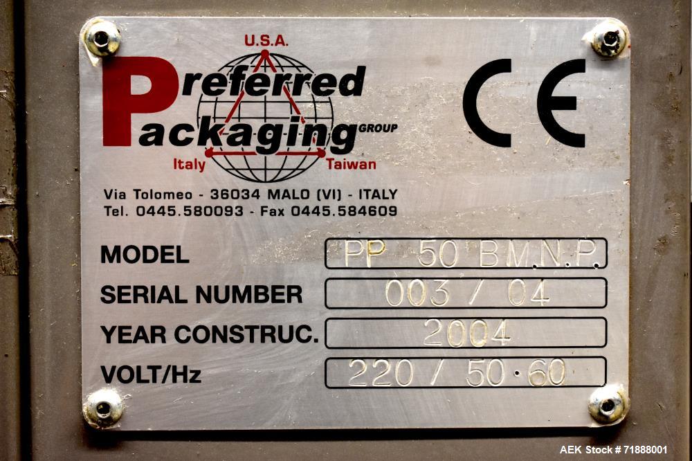Used Preferred Packaging CM-20 Continuous Motion Servo Side Seal Shrink Wrapper