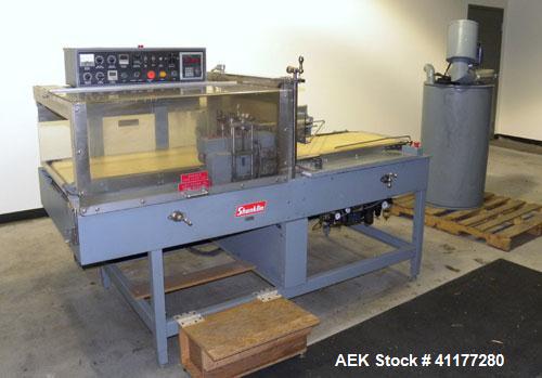 Used Shanklin Shrink Wrapper and Automatic L Bar Sealer With Side Sealer, Model CF-1, Carbon Steel. Fully automatic operation. Automatic package length adjustment. Up to 30 packages per minute. Packa...