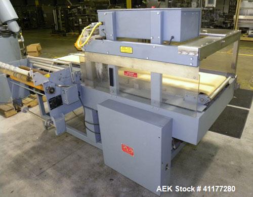 Used Shanklin Shrink Wrapper and Automatic L Bar Sealer With Side Sealer, Model CF-1, Carbon Steel. Fully automatic operation. Automatic package length adjustment. Up to 30 packages per minute. Packa...