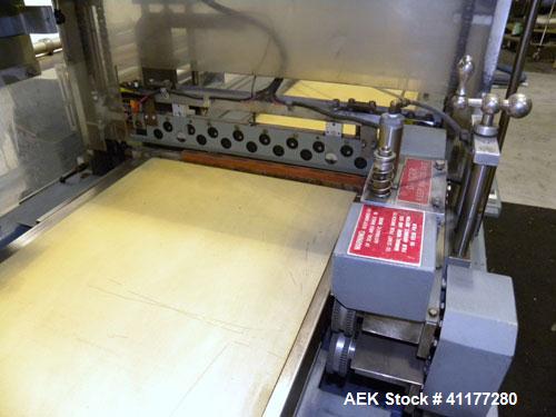 Used Shanklin Shrink Wrapper and Automatic L Bar Sealer With Side Sealer, Model CF-1, Carbon Steel. Fully automatic operation. Automatic package length adjustment. Up to 30 packages per minute. Packa...