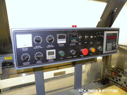 Used Shanklin Shrink Wrapper and Automatic L Bar Sealer With Side Sealer, Model CF-1, Carbon Steel. Fully automatic operation. Automatic package length adjustment. Up to 30 packages per minute. Packa...