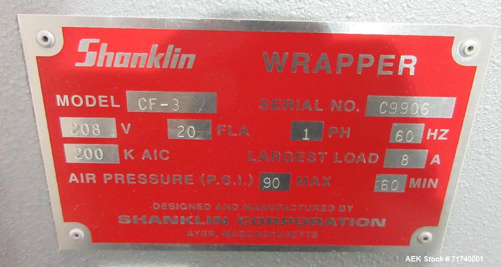 Used Shanklin Model CF-3 Automatic Side Seam Shrink Wrapper