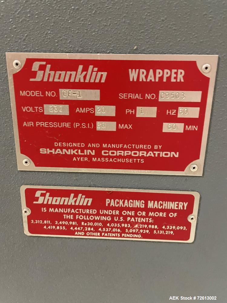 Used-Shanklin Model CF-1 Automatic Side Seal Shrink Wrapper