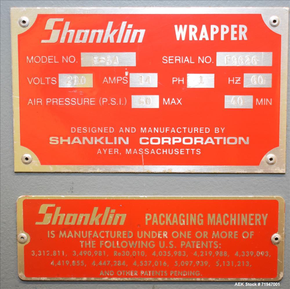 Shanklin Horizontal Side Seal Shrink Wrapper, Model F-5.
