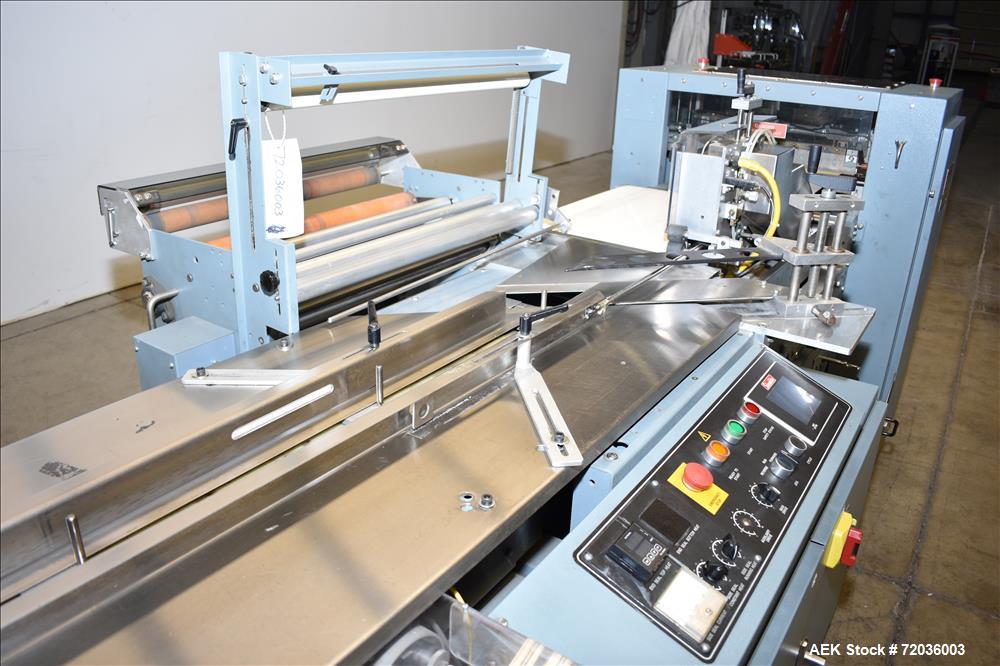 Used Shanklin Model F5A Automatic Side Seal Shrink Wrapper with film registrati
