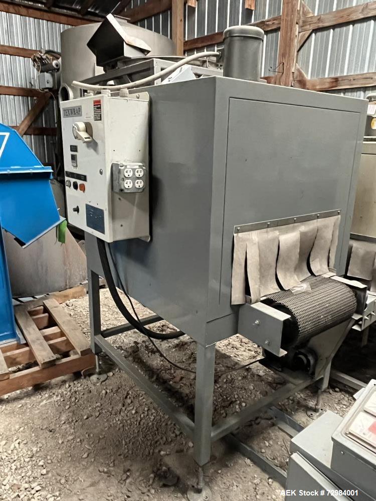 Used Shanklin F5A Automatic Side Seal Shrink Wrapper with Texwrap Tunnel
