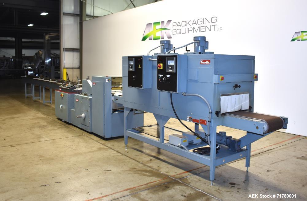 Used Shanklin HS1 Shrink wrapper with Shanklin Model T-72 Dual chamber shrink t