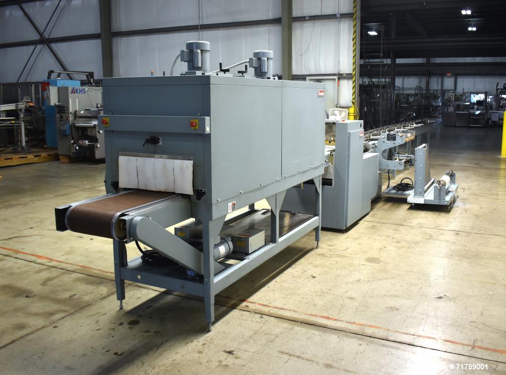 Used Shanklin HS1 Shrink wrapper with Shanklin Model T-72 Dual chamber shrink t