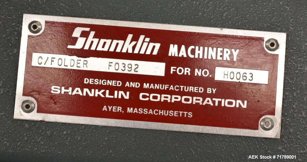 Used Shanklin HS1 Shrink wrapper with Shanklin Model T-72 Dual chamber shrink t