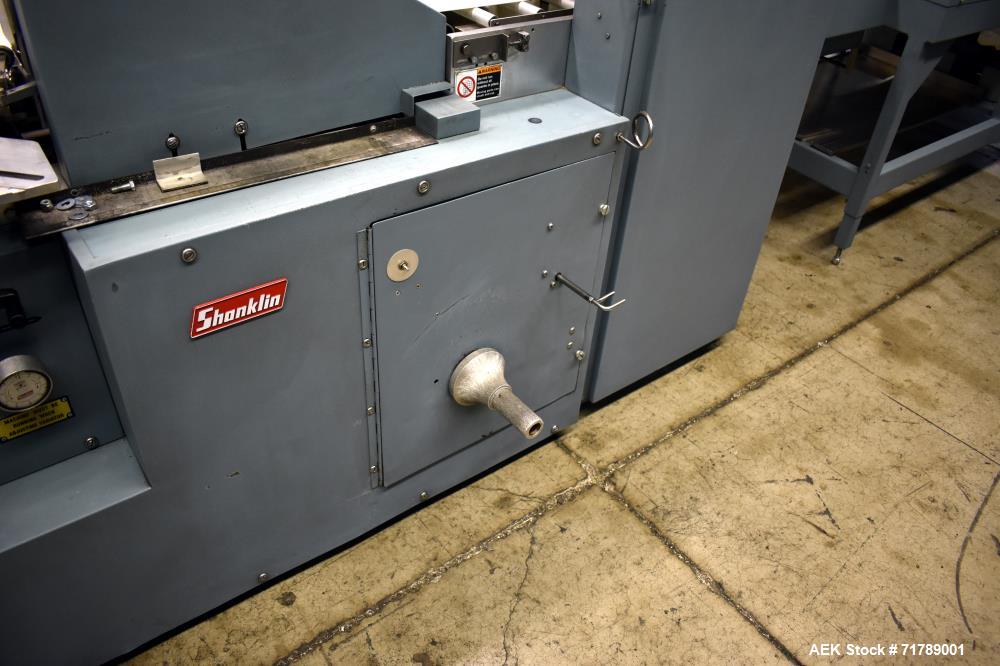 Used Shanklin HS1 Shrink wrapper with Shanklin Model T-72 Dual chamber shrink t