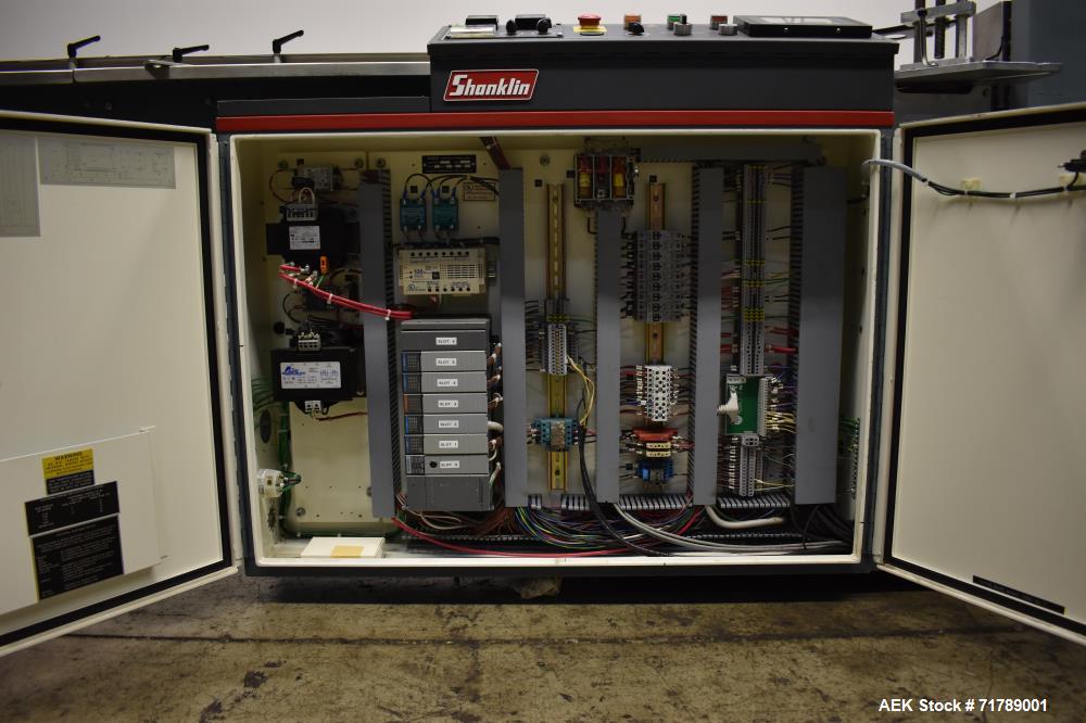Used Shanklin HS1 Shrink wrapper with Shanklin Model T-72 Dual chamber shrink t
