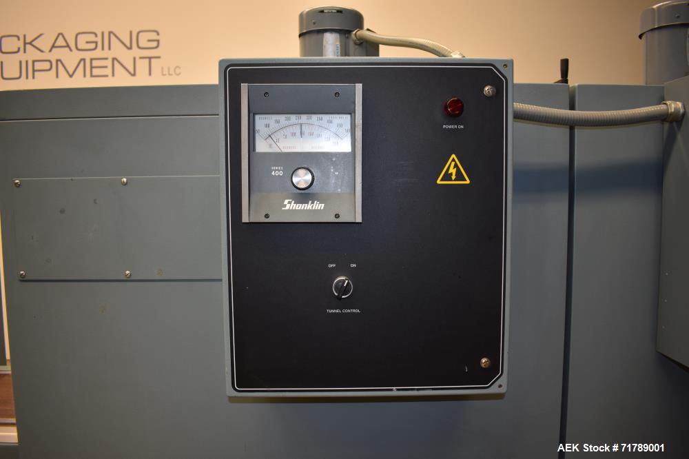 Used Shanklin HS1 Shrink wrapper with Shanklin Model T-72 Dual chamber shrink t