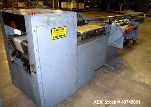 Used Shanklin HS3 High Speed Automatic Horizontal Side Seal Shrink Wrapper, Model HS-3, carbon steel. Capable of speeds from 100 to 180 packages per minute. Package size range: length 2" to 15", widt...