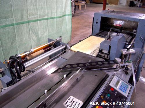Used Shanklin HS3 High Speed Automatic Horizontal Side Seal Shrink Wrapper, Model HS-3, carbon steel. Capable of speeds from 100 to 180 packages per minute. Package size range: length 2" to 15", widt...