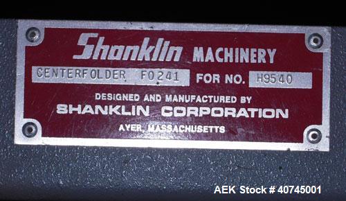 Used Shanklin HS3 High Speed Automatic Horizontal Side Seal Shrink Wrapper, Model HS-3, carbon steel. Capable of speeds from 100 to 180 packages per minute. Package size range: length 2" to 15", widt...