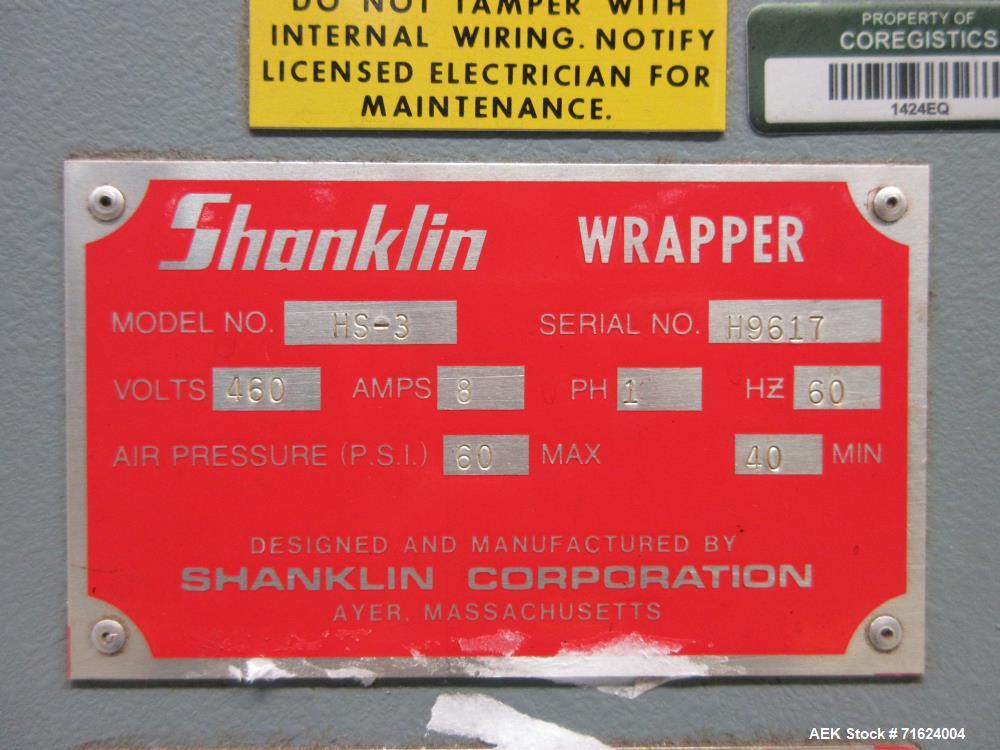 Used Shanklin HS3 High Speed Automatic Horizontal Side Seal Shrink Wrapper