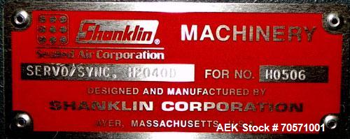 Used Shanklin Model HS1S Horizontal Shrink Wrapper