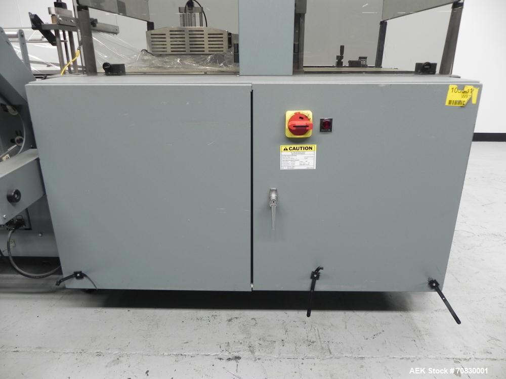 Used Shanklin Triumph Model TR1 Horizontal Side Seal Shrink Wrapper capable of speeds up to 60 jaw cycles per minute (dependent on product and application). Package size range:  length 3" - 48", widt...