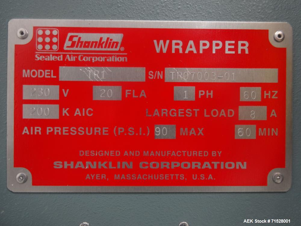 Used Shanklin Triumph Horizontal Side Seal Shrink Wrapper, Model TR1.