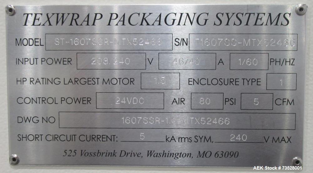 Buy Used Texwrap Horizontal Side Sealer ST-1607SSR – Industrial Shrink Packaging