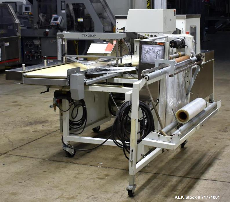 Used Texwrap Model 2201SS Continuous Motion Side Seal Horizontal Shrink Wrapper