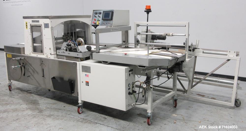 Used Texwrap Continuous Motion Side Seal Horizontal Shrink Wrapper