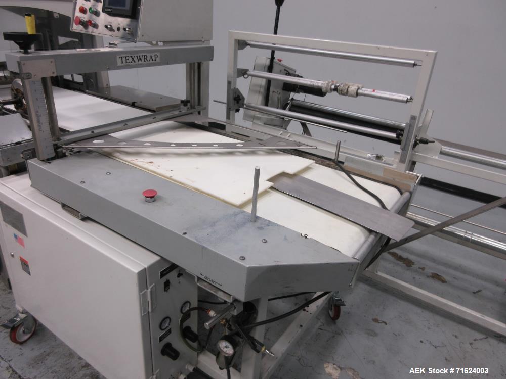 Used Texwrap Continuous Motion Side Seal Horizontal Shrink Wrapper