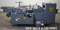 Shanklin Model F-1 Horizontal Shrink Wrapper. Machine is capable of speeds up to 50 packages per min...