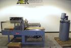 Used Shanklin Shrink Wrapper and Automatic L Bar Sealer With Side Sealer, Model CF-1, Carbon Steel. Fully automatic operation. Automatic package length adjustment. Up to 30 packages per minute. Packa...