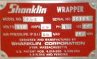 Used Shanklin Shrink Wrapper and Automatic L Bar Sealer With Side Sealer, Model CF-1, Carbon Steel. Fully automatic operation. Automatic package length adjustment. Up to 30 packages per minute. Packa...