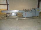 Used Shanklin Horizontal Side Seal Shrink Wrapper, Model F-5A. Capable of speeds up to 75 packages per minute and 90 linear feet per minute. Minimum Package Size: width 1/2