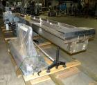 Used Shanklin Horizontal Side Seal Shrink Wrapper, Model F-5A. Capable of speeds up to 75 packages per minute and 90 linear feet per minute. Minimum Package Size: width 1/2