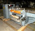 Used Shanklin Horizontal Side Seal Shrink Wrapper, Model F-5A. Capable of speeds up to 75 packages per minute and 90 linear feet per minute. Minimum Package Size: width 1/2