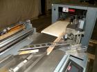 Used Shanklin Horizontal Side Seal Shrink Wrapper, Model F-5A. Capable of speeds up to 75 packages per minute and 90 linear feet per minute. Minimum Package Size: width 1/2