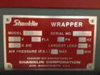 Used- Shanklin Model F-5A Horizontal Side Seal Wrapper. Rated 75 packages per minute and 90 linear feet per minute. Max pack...