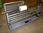 Used Shanklin HS3 High Speed Automatic Horizontal Side Seal Shrink Wrapper, Model HS-3, carbon steel. Capable of speeds from 100 to 180 packages per minute. Package size range: length 2
